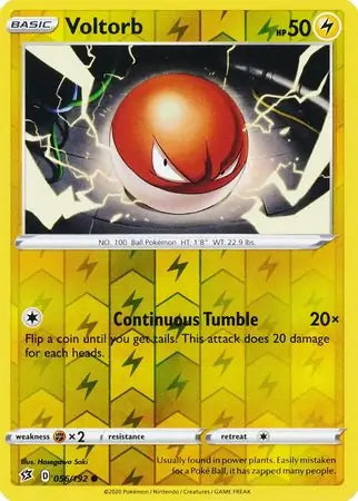 Rebel Clash Voltorb #56/192 reverse holo